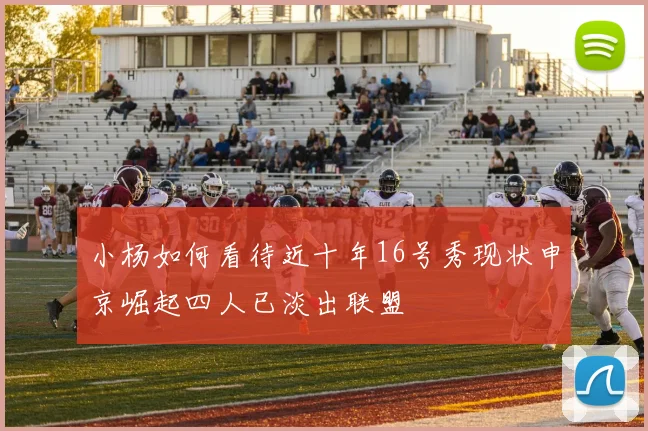 小杨如何看待近十年16号秀现状申京崛起四人已淡出联盟