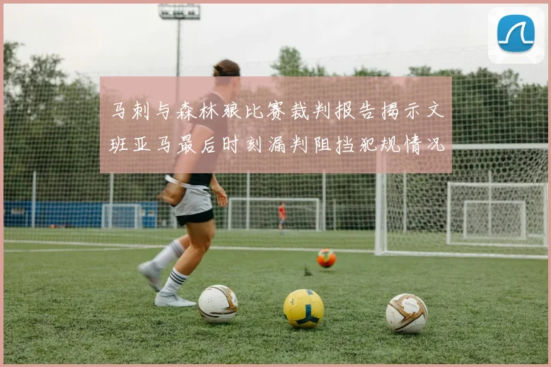 马刺与森林狼比赛裁判报告揭示文班亚马最后时刻漏判阻挡犯规情况